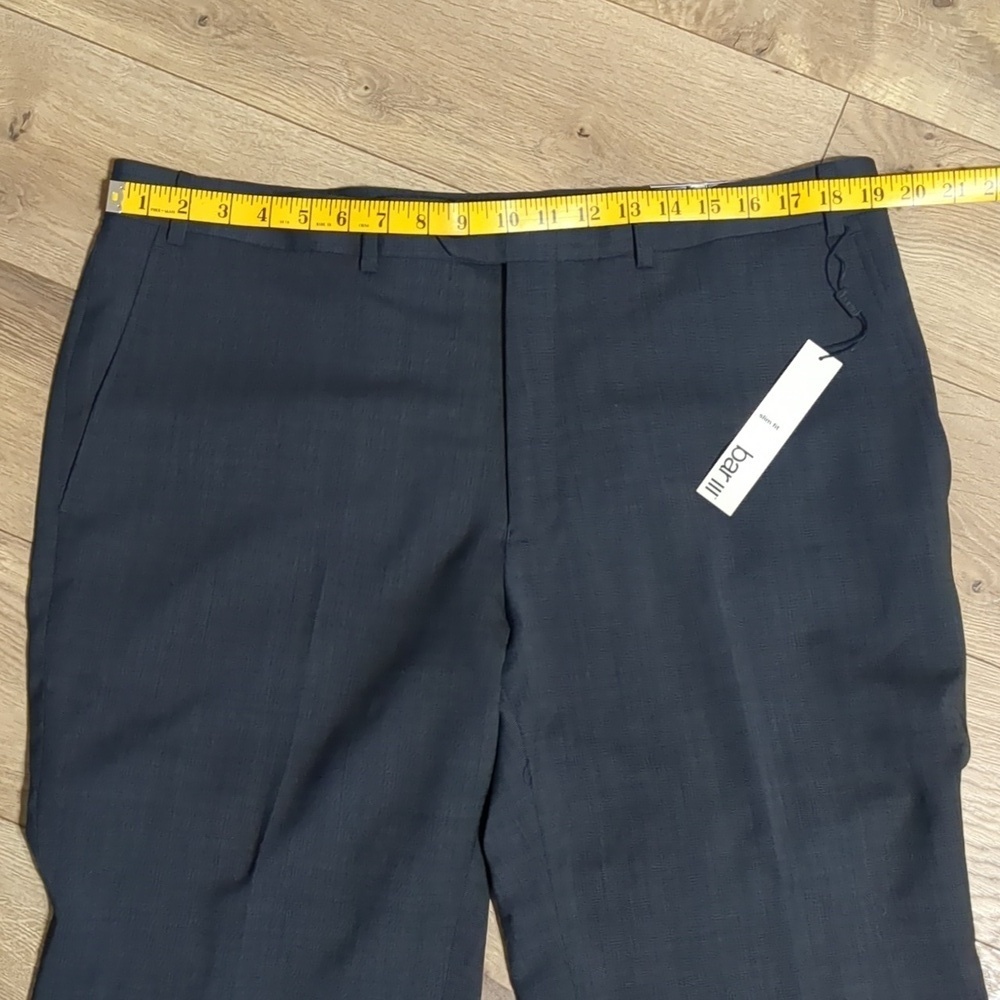 Bar III Slim Fit  Charcoal Wool Dress Pants NWT 38W 32L - Picture 5 of 15